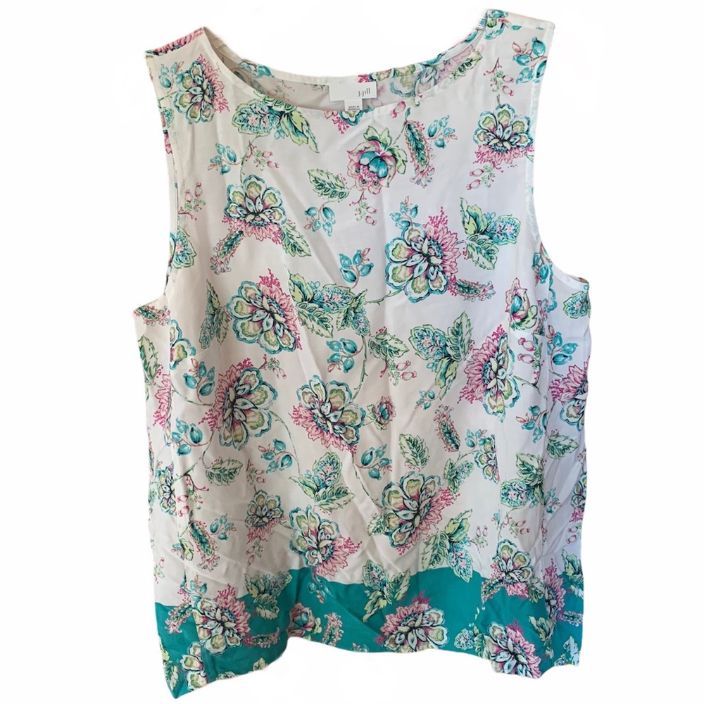 J. Jill | Floral Sleeveless Top | L